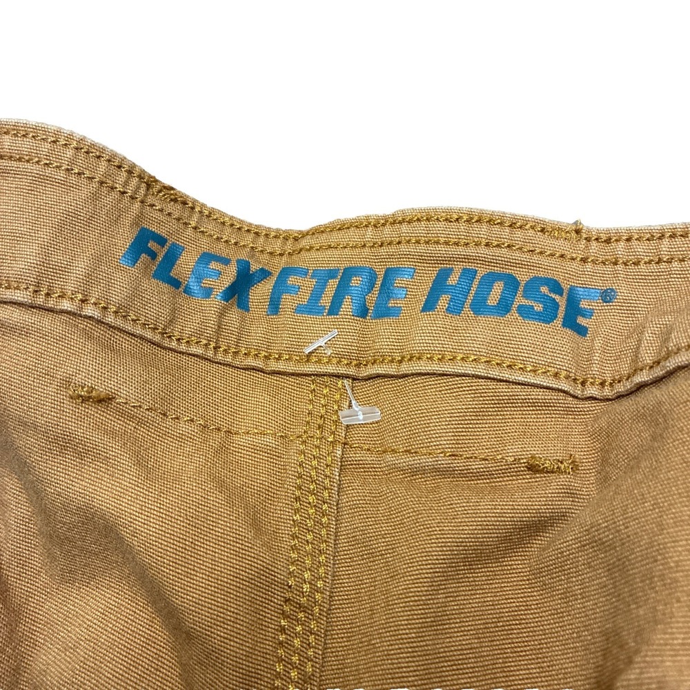 Mens Duluth Flex Fire Hose Relaxed Fit Cargo Pants Brown Fits 47x31 Tag 48x32, - Picture 11 of 14